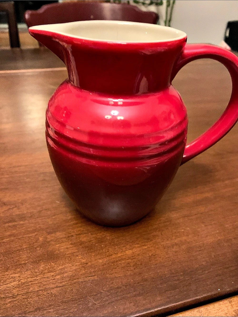 Le Creuset Signature Pitcher Red & Cream